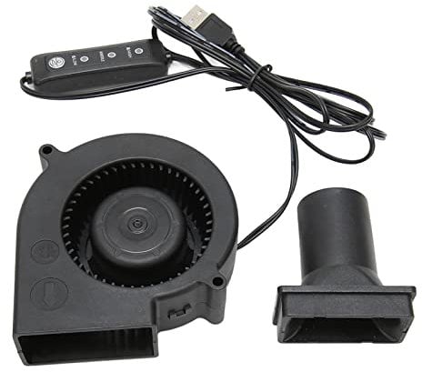 ciciglow USB Blower Fan, DC 5V 3800 RPM 22 CFM Computer Cooling Fan with 3 Speed Mode USB Powered Relacement Heat Dissipation Fan for PC Electronics 3D Printer