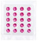 BrandNewCake® Diamants en Gelée Comestibles Roses - 20 Pièces - Décoration de Gâteau - Ornements Comestibles
