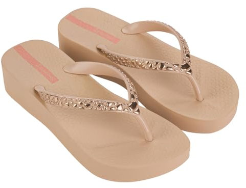 Ipanema Mesh IX Plat Fem, Sandali con zeppa Donna, rosa chiaro, 41/42 EU