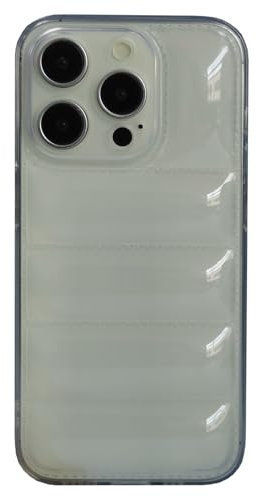 SNZ Case for iPhone 14 Pro Max, Puffer Jacket Design Soft Slim TPU Protective Cover withCamera Protection,Durable Phone Case, [Anti-yellowing] Shockproof Flexible iPhone 14 Pro Max Case (Clear) ﻿