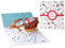 scicent Weihnachtskarten Pop Up Weihnachtskarte Karte 3D Pop Up Grußkarte mit Schönen Papier-Cut Geschenk für Weihnachten Umschlag Enthalten Chrismas Geschenkkarte Santa Claus - 20948