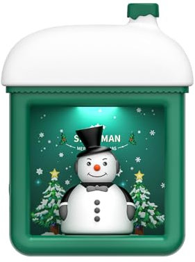 Schneemann Nachtlicht, Schneehaus Nachttischlampen mit magnetischer Schneemann Puppe USB Soft Silikon Weihnachten Nachtlampen Xmas Dekoration Wandmontage Desktop-Lampe Christmas Geschenke Dekoration