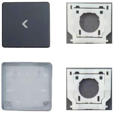 Replacement Left Arrow Keycap Keys and Hinges Compatible for Surface Laptop 3/4/5 13.5/15inch 1867 1868 1872 1873 1950 1951 1952 1953 Keyboard Left Arrow Key Cap (Black)