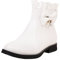 CEWIFO Stivali Alti con Tacco Anfibi Neri Donna Stivaletti Texani Stivaletti Pioggia Stivaletto Pelle Donna Scarpe da Donna Tronchetto Donna Stivali Donna Tacco Basso Sneakers Donna Invernali