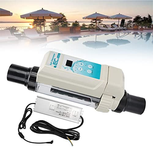Salzwasser-chlorierungssystem Mit Salzstandsanzeige Und Fehleralarm, 12/20 G/h Mehrzweck-salzwasser-chlorgenerator Für ≤60㎡ Swimmingpool, Tank, Spa Usw,12g/h