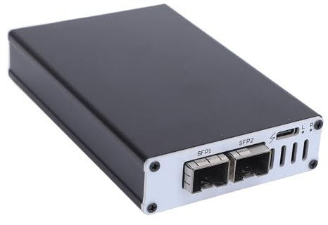 Adattatore Ethernet da 10 Gigabit, Porta in Fibra USB4 SFP, Connessioni di Rete Ad Alta velocità da 10 Gbps, Adattatore di Rete Gigabit Portatile in Alluminio per OS X, per, per