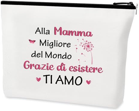 Regalo Mamma Natale Beauty Case Regalo per Mamma Regali Mamma Idee Regalo Mamma Compleanno Regali per La Mamma Originale Regalo Mamma Natale Festa Della Mamma Compleanno San Valentino Pensione