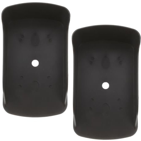 Housoutil 2pcs Access Control Rain Cover doorbell Mount Door Bell Light Seal Doorbell Battery Waterproof Backpack Car Seat Stopper Potty Cam Garage Nest LED Plus Plastic Black