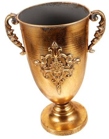 HOMSFOU Vintage Blumentopf modern Pflanztopf Urnenpflanzer großer Pflanzentopf Sukkulente Töpfe rustikale antik blumenbank vases Desktop-Blumentopf Pflanzgefäß aus Metall Eisen