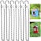 6 Pcs Chain and Hook for Hanging Plants Hanging Basket Chain Plant Hangers Outdoor Decorative Hanger, 23.23 Inch Metal Chains with Hooks Clips for Bird Feeders, Planters Indoor, Lanterns, Ornaments