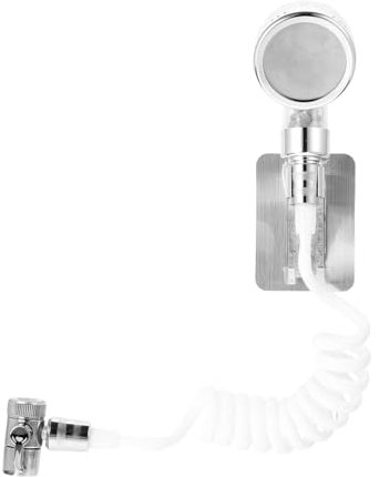 VILLCASE 1 Satz Shampoo-Schlauch-Duschkopf Ersatz Wasserhahn Teil Handheld -Sprühgerät anbringbar Hahnsprühkopf Duschsprinkler für Badezimmer Handbrause Spülbeckensprüher mit Aufsatz Abs