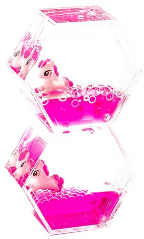 Minuteur Sensoriel Liquide, Liquid Motion Timer Bubbler, Sablier Liquides Jouets Sensoriels pour Stress Sablier, Relaxation, Anxiété, Autisme, Cadeaux pour Enfants Adultes (Rose Rouge)