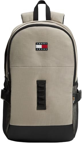 Tommy Jeans Herren Rucksack Outdoor Backpack mit Seitentaschen, Beige (Stone), Einheitsgröße