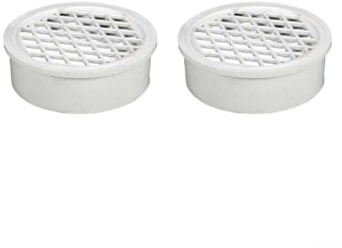 Eawfgtuw 2 Stück Rohrleitungsgitter-Abdeckung, Abflusssieb-Abdeckungs-Set für Dusche, Badewanne, Spüle, Küche, Bodenablauf, Diamant-Gitter-Design, Anti-Verstopfung (160)