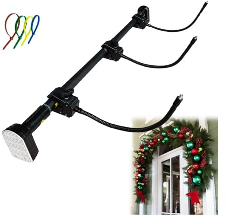 Girlanden Aufhänger für die Haustür, Verstellbare Girlandenaufhänger für die Weihnachtstür Girlanden Aufhänger Tür, Front Door Garland Hanger für Kränze, Lichter, Keine Schrauben, Bohren (81*6*8cm)