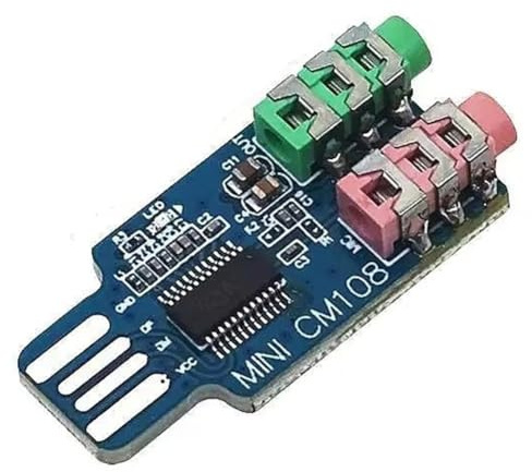 Xnuiasqe Module de Carte Son USB CM108 pour Ordinateur, Carte Son Externe pour Ordinateur Portable