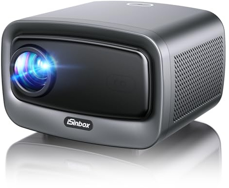 4K Smart Beamer mit Netflix & Dolby Audio, 1500 ANSI, Autofokus – iSinbox | Heimkino Projektor mit HDR10+, Staubgeschützt, 6D Keystone, WiFi 6 & Bluetooth | Für Wohnzimmer, Garten & Camping