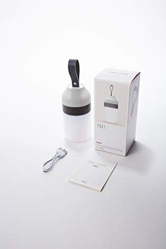 Pallo, Pout Ears 2 - Enceinte Connectée Bluetooth Lumineuse avec Lampe LED, Portable et Waterproof, Compatibilité Universelle Bluetooth (Gris)