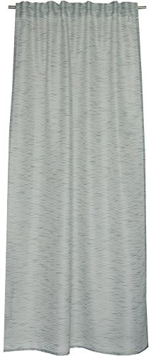 Schöner Wohnen 70502-010 Meshwork Schal mit verdeckten Schlaufen, Polyester, Grau, 250 x 130 cm