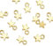 Angel Malone 30pcs. Tibetan STAR Pendant Charm Beads Jewellery Making Findings (Tibetan Gold)