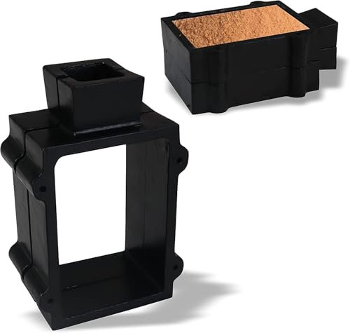 Gusseisen 2-teilige Flachmann-Formrahmen für Sandguss, Schmuck, Metallguss, Werkzeug zur Herstellung von Schmuck, Metallguss