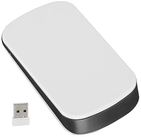 Sutinna Mouse Ultrasottile, Mouse Wireless Portatile Touch Scroll 2.4Ghz Laptop Mouse Senza Rumore Ergonomico con Ricevitore USB Mouse Forniture periferiche per Computer