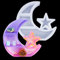 FineInno Mond & Star Form Epoxidharz Formen,Tray Resin Mold, Silikonform Gießform Tablett Teller Resin DIY Harz Teetablett Obsttablett Kunsthandwerk (Mond & Star Form)