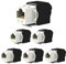 Greluma 6 Piezas 180 grados RJ45 CAT6A Keystone Jack, sin herramientas Keystone Jack