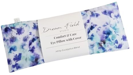 Cooling Mint Eye Pillow, Removable Cover, Herbal Fill | Indigo Bloom