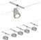 Paulmann 94465 CorDuo Seilsytem Set Cup DC max. 5x10 Watt erweiterbar Chrom matt Kunststoff, Metall GU5,3 Drahtseilsystem ohne Leuchtmittel