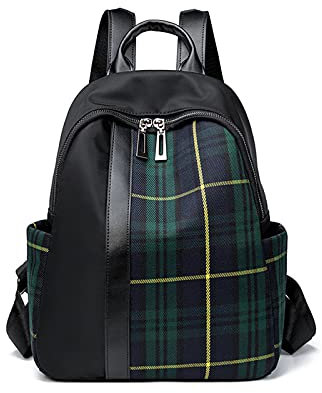 NICOLE & DORIS Rucksack Damen Groß Elegant Wasserdicht Damenrucksack Modern College Casual Rucksäck für Damen City Daypack Reise Arbeit Grün