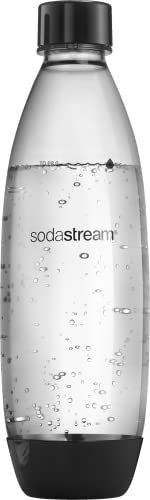 sodastream Bouteille d'eau réutilisable en Plastique de 1 l - sans BPA - Passe au Lave-Vaisselle - Noir/Blanc - 1000 ML