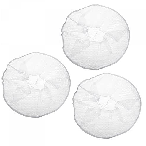 sourcing map Electric Fan Dust Cover 18 Inch Washable Dustproof Guard Mesh Net for Protection, White Pack of 3