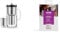 Aarke Purifier, Water Filter Jug in Glass and Stainless Steel, 2.4L / 10 Cups & 3-Pack Enriched Filter Refill Bags – Increases The pH Value, Adds Magnesium