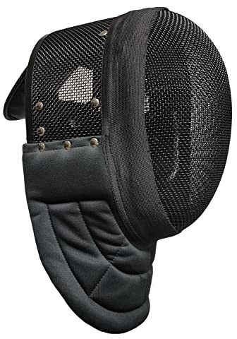 ASAki CE350N Hema Fencing Mask with Removable Liner&350N Stab-Proof Fabric.Impact Resistance, Breathable & Adjustable for Hema Gear (XL)