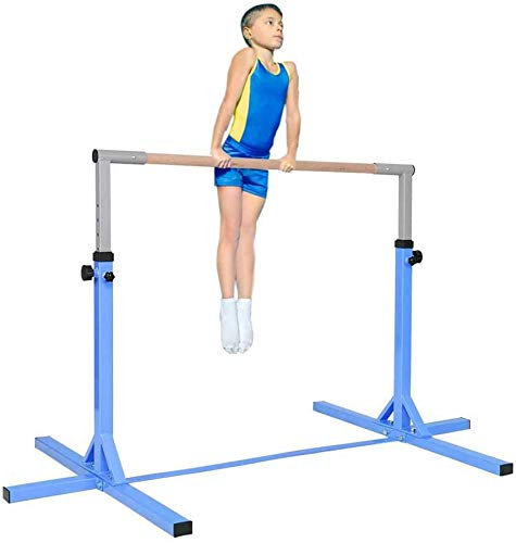 Turngeräte für zu Hause - Höhenverstellbare Turnstange für zu Hause für Kinder mit zusätzlicher Stabilität, Premium-Turnbalken mit Einer Tragfähigkeit von 220 lbs