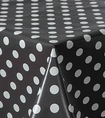 Wachstuch Wachstischdecke Tischdecke, Black and White Series mit Paspelband Istanbul Eckig 110 x 140 cm, Abwaschbar