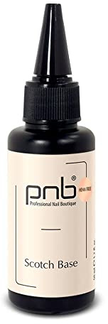 PNB UV/LED Scotch Base HEMA FREI, Nagellack Base Coat, Klar, 50 ml, Selbstnivellierend, Professionelle Nagelmodellage, Gel-Form, HEMA-frei