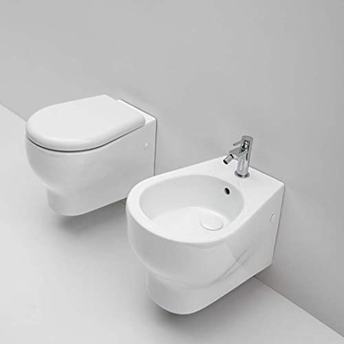 Kiamami Valentina Set Sanitari sospesi WC + Bidet Soave