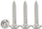 Drenky Vis à Tôle Autoperceuses M5x18mm,50 Pièces Vis Autoforeuse Torx avec Rondelle Acier Inoxydable A2 V2A Vis Bois à Tête Bombée Plate Dureté élevée,Entièrement Fileté