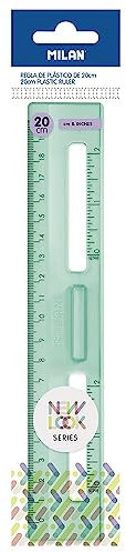MILAN® Lineal, 20 cm, transparent, Serie New Look, Grün