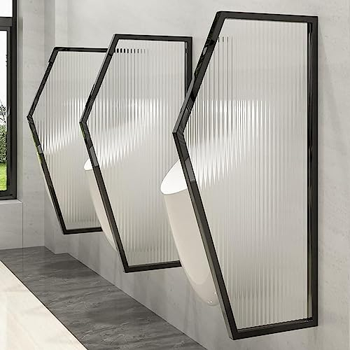 Urinal-Trennwand aus gehärtetem Glas, an der Wand montierter Urinal-Sichtschutz für Herren, Urinal-Toiletten-Trennwand für Schulen, Kindergärten, Einkaufsmöglichkeiten, öffentliche