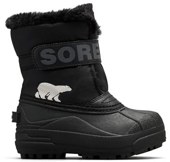 Sorel Unisex Kinder Snow Commander Boot Schneestiefel, Black Charcoal Toddler Collection 2024, 31 EU