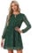 Allegra K Damenkleid mit Choker, V-Ausschnitt, vergoldeter Metallic-Stern, ausgestellte A-Linie, Halloween-Party, Klein