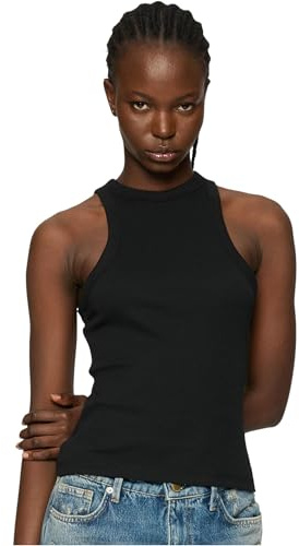 Urban Classics Damen Top Ladies Racer Back Rib Top 2-Pack, 2er Pack Top mit Racerback, erhältlich in verschiedenen Farbvarianten, Größen XS-5XL