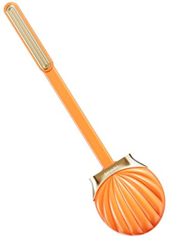 MAGICLULU Brosse WC Silicone Longue Manche pour Nettoyage Brosse De Toilettes Multifonction pour Salle De Bain Et Espaces Restreints Et Hygiénique Silicone Orange