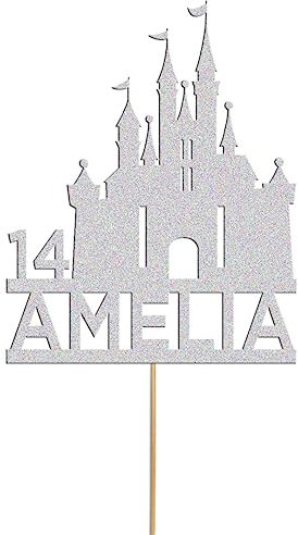 Custom Princes Castle Birthday Cake Topper Princess Castle Cake DecorationAnyName&Age