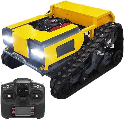 Tosaerba a benzina, tosaerba robot, tosaerba a benzina a quattro tempi con potenza 9,5 HP con telecomando, attrezzatura per la cura del prato, tosaerba cingolato si arrampica fino a 30° di i