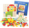 EACHHAHA Tangram Kinder Geometrische Formen HolzPuzzles,Montessori Spielzeug Puzzle für 3 4 5 6 7 Jahr Kinder,Kreative Mosaik Puzzle,Hölzerne Muster Blöcke Set,Form Matching Game
