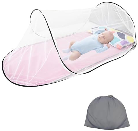 200 x 80 x 56 cm Zanzariera da viaggio, zanzariera pieghevole, Zanzariera Letto, Zanzariera Pop Up, zanzariera per letto singolo, Zanzariera da Campeggio, Zanzariera Da Viaggio Portatile